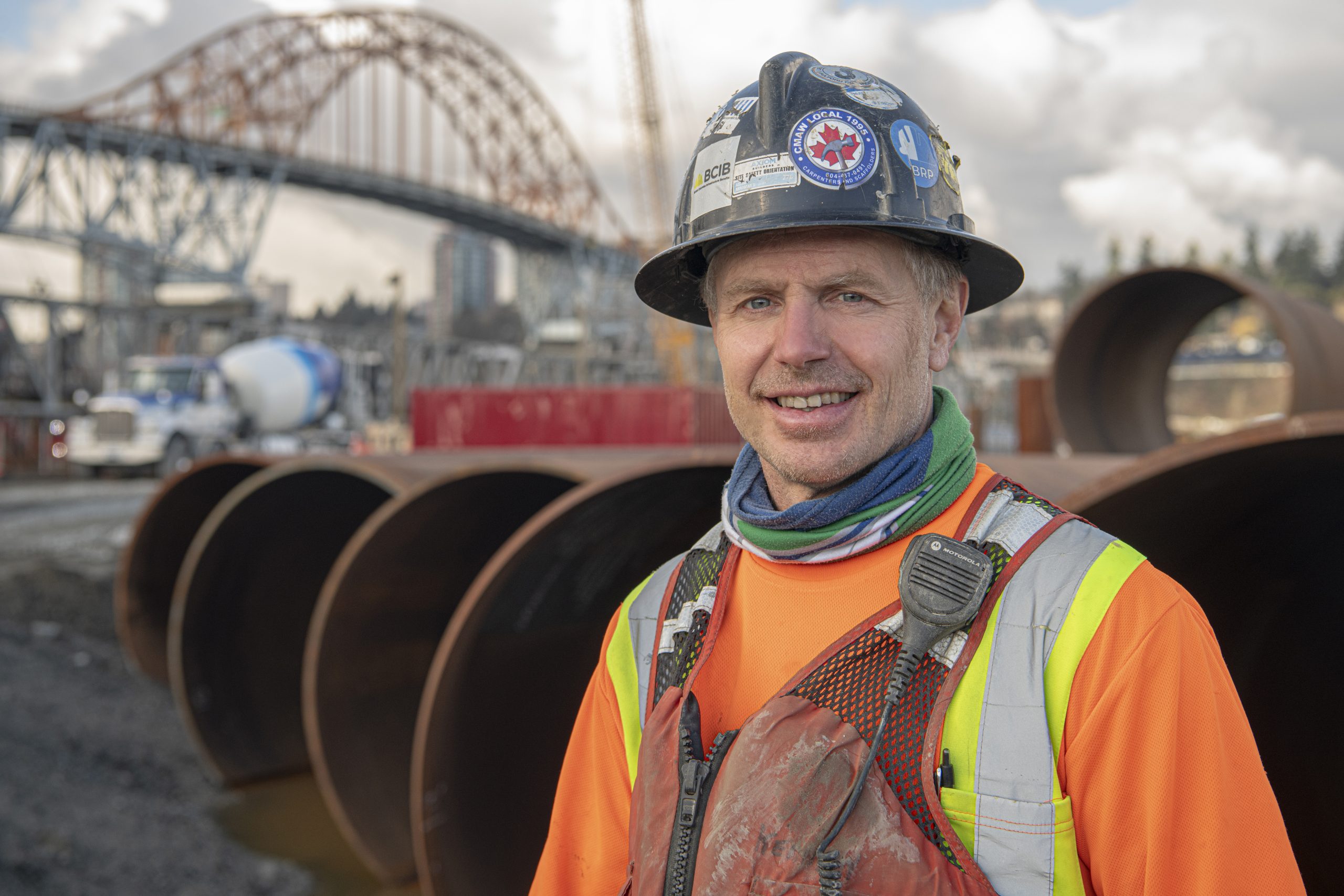 An image of a worker named Brian smiling