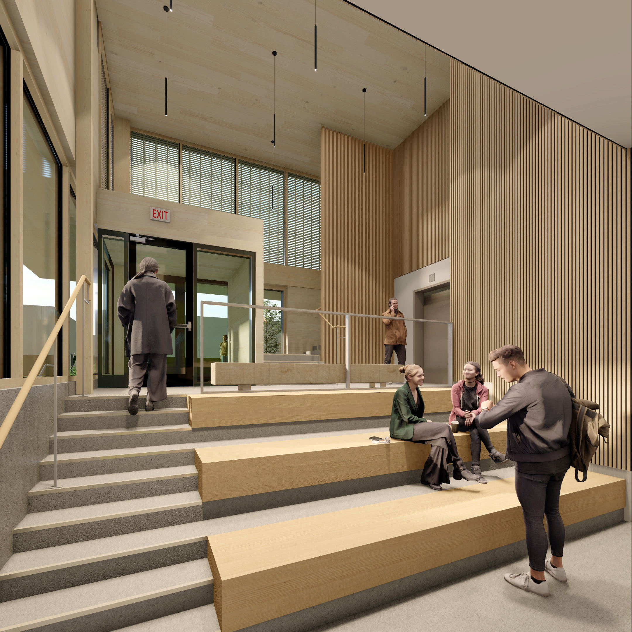 BCIT Robert Bosa Carpentry - Interior Lobby