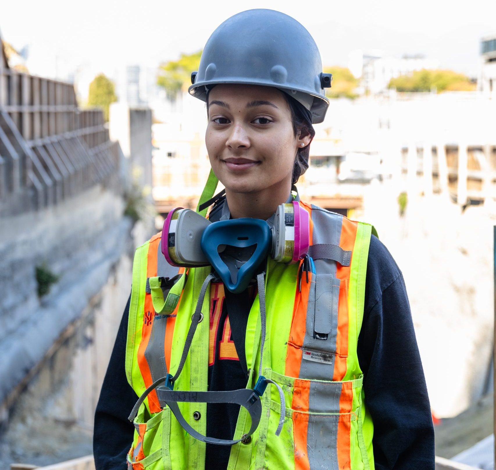 A picture of a worker named Alexia smiling